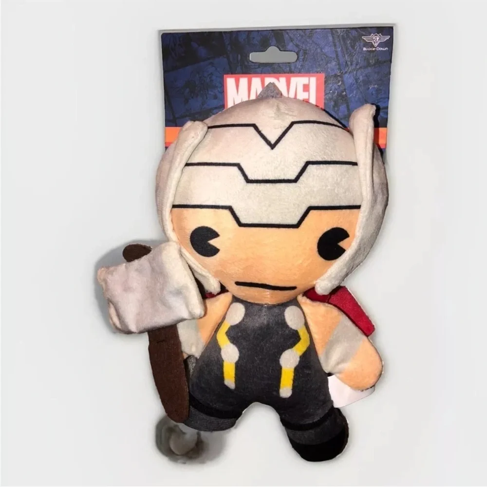 New - Marvel THOR Dog Toy - Squeaker - Buckle-Down - Avengers - 9.5” Tall